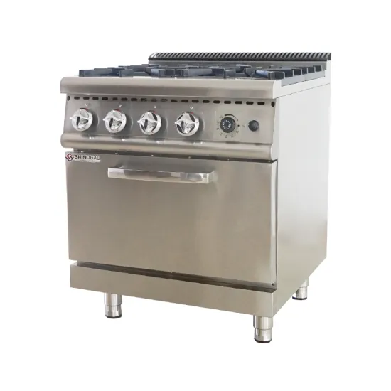 Kitchen Appliance Gas Cooking Range With Oven 4 Burner