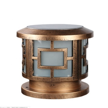 Solar Pillar Light for Fence, Gate, and Pathway - Automatic Dimming Outdoor Solar Light