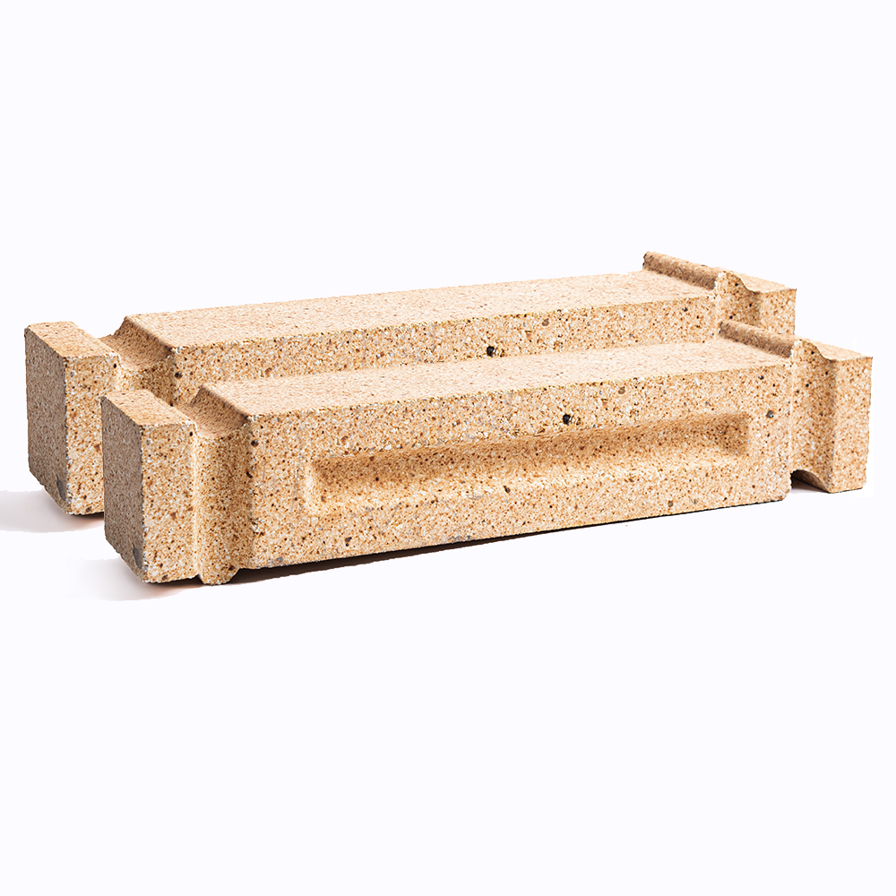 Low creep clay bricks Shaped bricks white