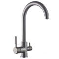 High-Quality Stainless Steel Square Clean Drinking Water Faucet: 3-Way Kitchen Solutions