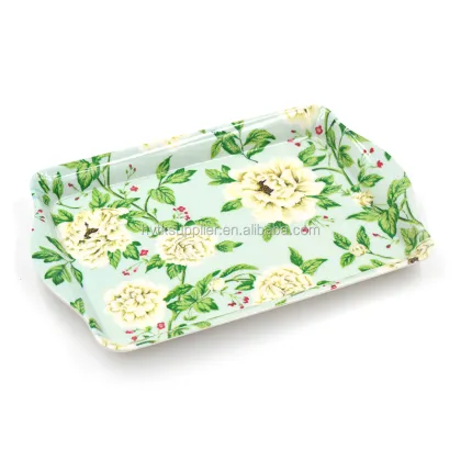 Custom Print Melamine Trays - Rectangular Plastic Serving Trays