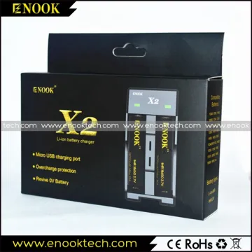 Vape box mod 18650 battery Enook X2 charger