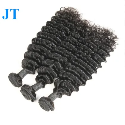 wholesale factory price milky way deep wave human hair weave
