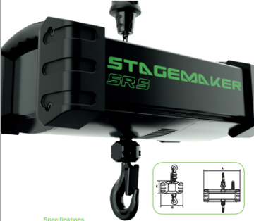 Safty SR 1T STAGE MAKER electric chain hoist for entertainment industry lifting
