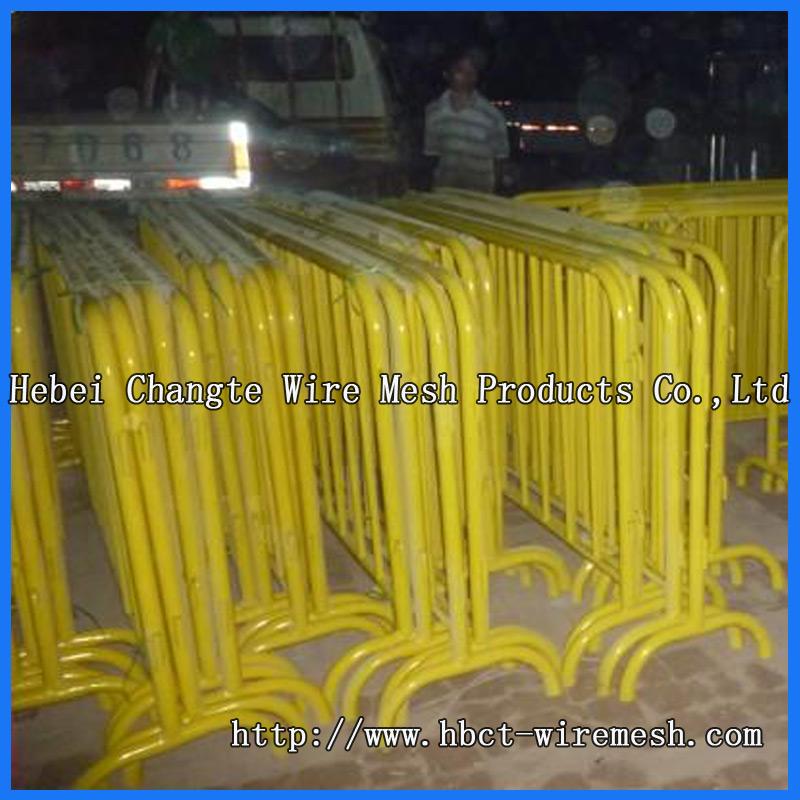 Safety Traffic Metal Temporary Fence Pedestrian Crowd Control Barrier