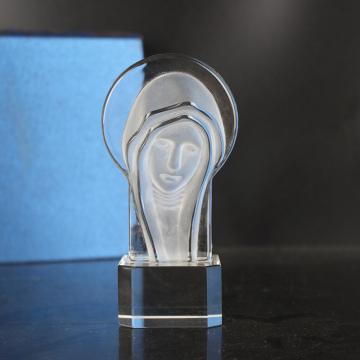 Crystal 3D Virgin Mary Statue - Popular Church and Religious Gift