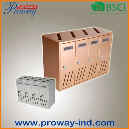 Combined aluminum mailboxes apartment building mailbox