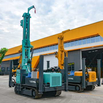 Diesel-Driven Pneumatic DTH Crawler Drilling Rig for 200m-300m Water Well Drilling