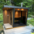 Factory Direct Sales: Sona House WIFI Controller, Bluetooth Speaker, and Outdoor Solid Wood Sauna with Shower Room
