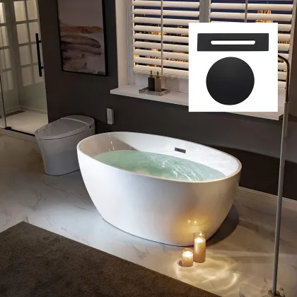 Custom Manufacturer Freestanding Acrylic Bathtub for Hotels - Jacuzzi Bathroom Tub