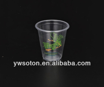 360ml clear flat plastic cup