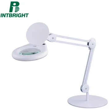 Nail LED Beauty Salon Desk Lamp with Magnifying Glass Lens for Lash & Manicure