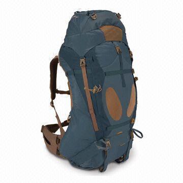 Hiking Backpack with Comfortable Backing and Straps, Made of Waterproof Ripstop