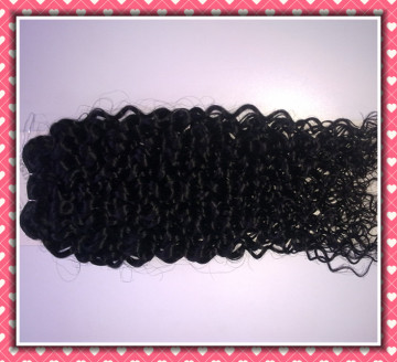 High Quality 100% Human Hair Weaving Jerry Curl 16" Brown Color #1b (HHJC161B)