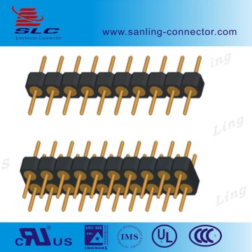 2.54mm Pitch Machine Pin Header Single /Dual Row Straight 10pin Connector