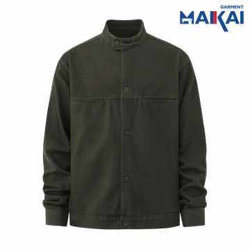 Professional Men's Workwear Stand-Up Collar Outerwear