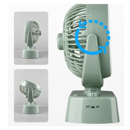 Car Electric Fan with Misting Humidification and Automatic Oscillating Head, Mute Operation and Lights
