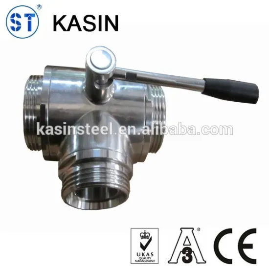 3 way threaded ball valve sanitary ball valve manufacturer