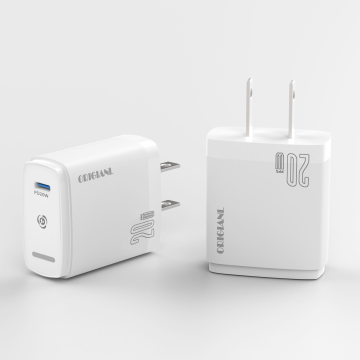 20W PD USB Power Adapter with EU & US Plugs for Fast Charging
