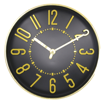 Layered Precision 10" Wall Clock|Electroplated Silver/Gold/Rose Gold|Soft Arabic Numerals + Inner Minute Track