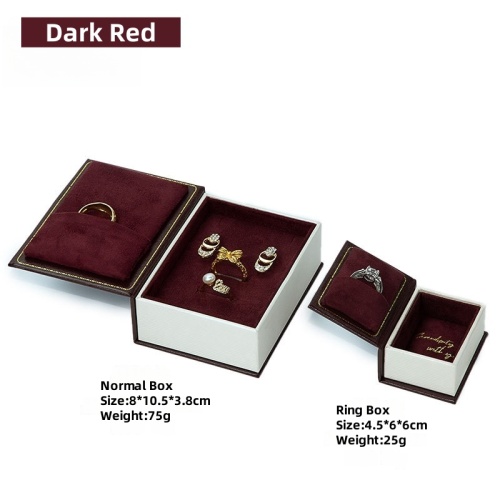 Book-style Paper Board and Velet jewelry box