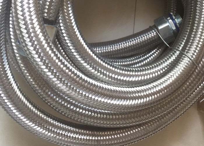 Stainless steel braided sleeve for automotive cables