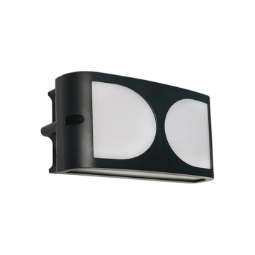 Black Aluminum IP65 Waterproof Wall Lamp - LED Spotlight
