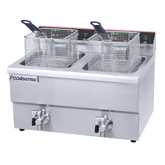 Best Price Restaurant Deep Fryer Temperature Control 2-Tank 2-Basket Fryer with Tap