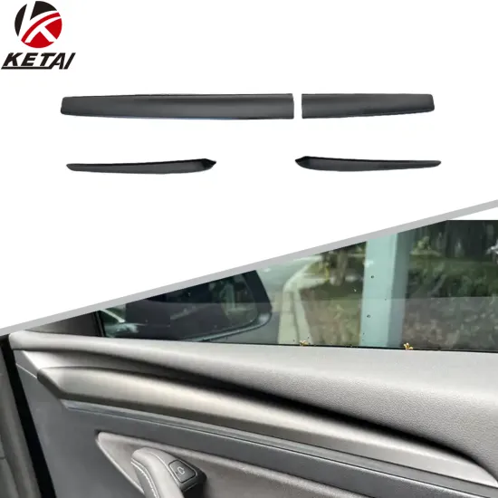 Matte Black Central Trim for Tesla Model Y Front Door