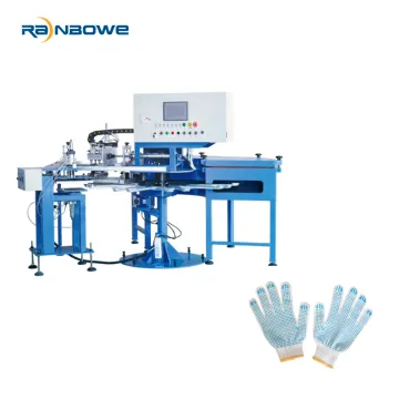18PS Hot Sale Rotary Sock Printing Machine with Non-Slip Silicon Dotting Technology