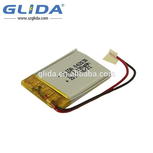 Rechargeable custom lipo battery 3.7v 190mah 402030