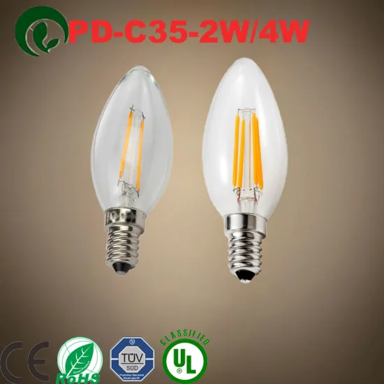 chandelier ligthing 4w led candle lamp 2600k dimmable led bulb e12 e14 led filament bulb candelabra led bulb