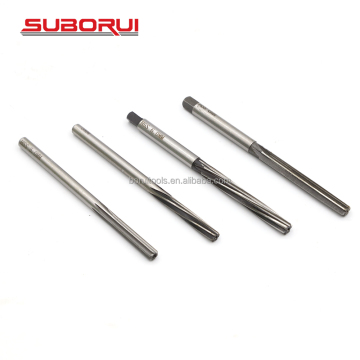 SUBORUI Hand Reamer Carbide Carbon Steel H7 H8 H9 DIN206 HSS 316 Straight Shank Spiral Flute