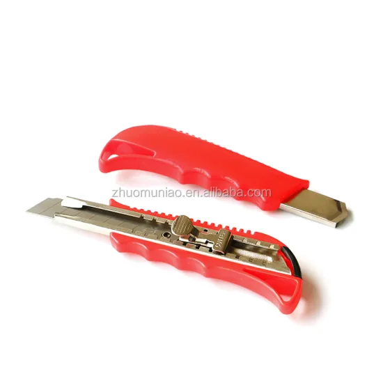 Hot Selling Snap Off 18mm Blade Plastic Box Cutter High Quality OEM