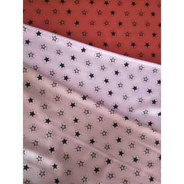 Tela de tejido de impresión Rayon Challis 30S diseño estrellas