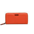 Best sale red single zipper wallet for women