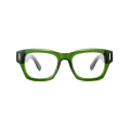 Τελευταίο προσαρμοσμένο λογότυπο Unisex Πλήρες χοντρό χοντρό οξικό γυαλιά
