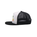 Two Tone Print Logo Snapback Mesh Hat