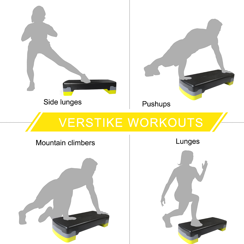 Melors Fitness Equipment Trainer Adjustable Workout Exercise Platform Bench Aerobic Stepper Board Step 3