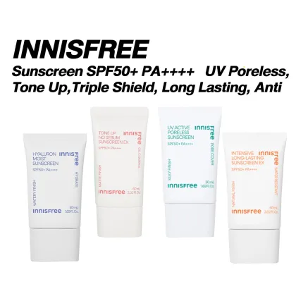 Innisfree Korean Beauty: Sebum Control & Pore Care Make-Up Kit - Tone Up, Sunscreen & More