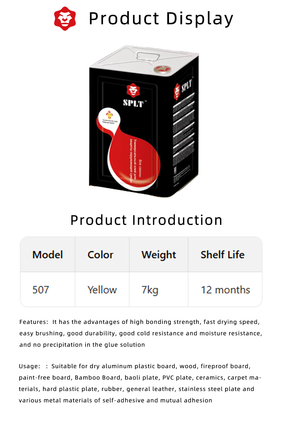 Multi-Material Universal Adhesive for Construction x