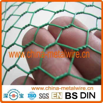 PVC Coated Galvanized Hexagonal Steel Chicken Wire Mesh Netting for Farm,Coops (Factory & Exporter)