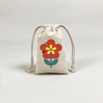 Bolso de joyería con cordón de algodón personalizado