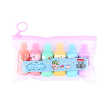 ไฮไลต์สีสันที่มีสีขนมหลายแพ็คพร้อมตัวละครแฟนตาซีสำหรับเครื่องเขียนออฟฟิศ