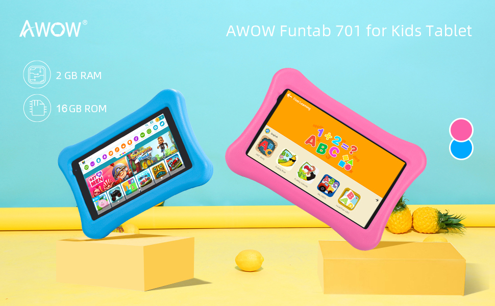 7 Inch Kids Tablet Pc Two Color