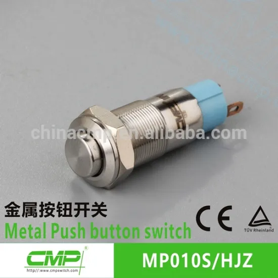 CMP metal 1NO mini 10mm pushbutton switch IP67