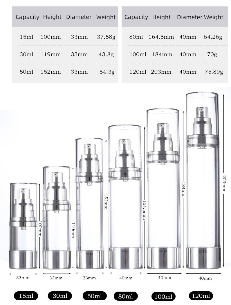 Airless Pump Lotion Bottle