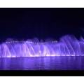 Fuente musical de agua decorativa con climatización brillante