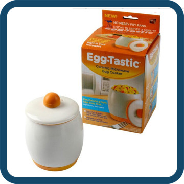 Ceramic Microwave Egg Cooker Egg Tastic Fast And Fluffy In Ceramic Pot