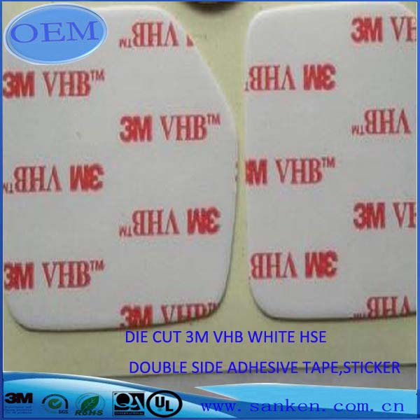 DIE CUT 3M VHB WHITE HSE DOUBLE SIDE ADHESIVE TAPE,STICKER